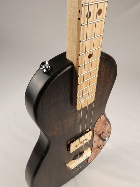 Solid Body 3 String Electric Parlor Guitar #SB-65 and Gig Bag