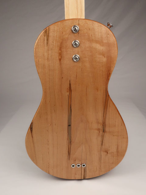 Solid Body 3 String Electric Parlor Guitar #SB-59 and Gig Bag