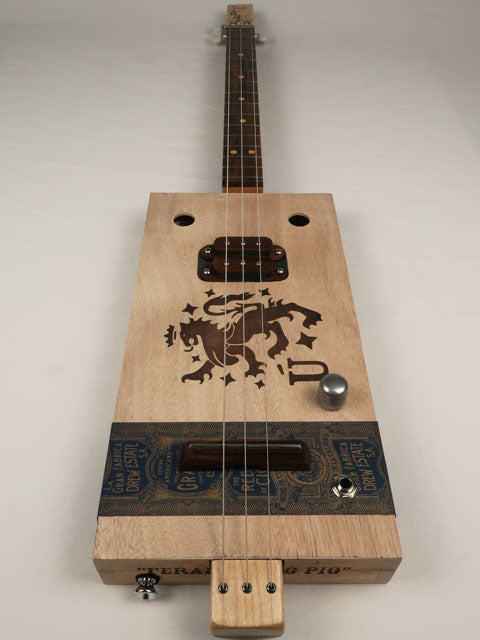 Grade A 3 String Cigar Box Guitar CBG #2517