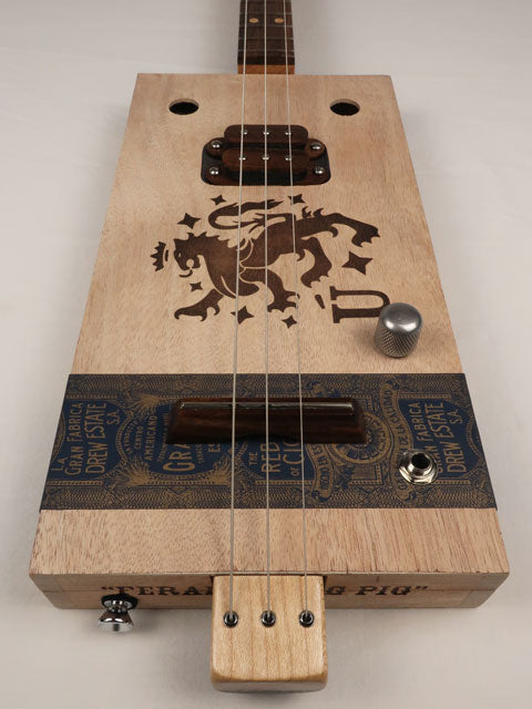 Grade A 3 String Cigar Box Guitar CBG #2517