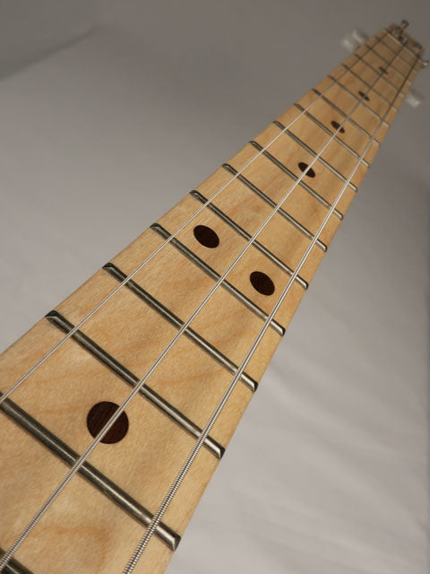 Lefty Blue New Orleans 3 String Cigar Box Guitar CBG #2503