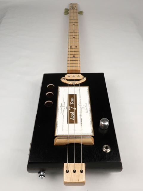 Aged 7 Years 3 String Cigar Box Guitar CBG #2487