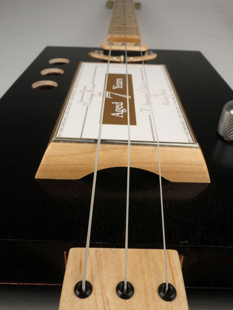 Aged 7 Years 3 String Cigar Box Guitar CBG #2487