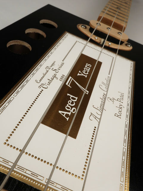 Aged 7 Years 3 String Cigar Box Guitar CBG #2487