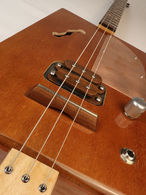 Copper Top Humbucker 3 String Cigar Box Guitar CBG #2600