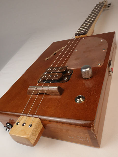 Copper Top Humbucker 3 String Cigar Box Guitar CBG #2600