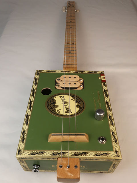 Brick House Humbucker 3 String Cigar Box Guitar CBG #2592