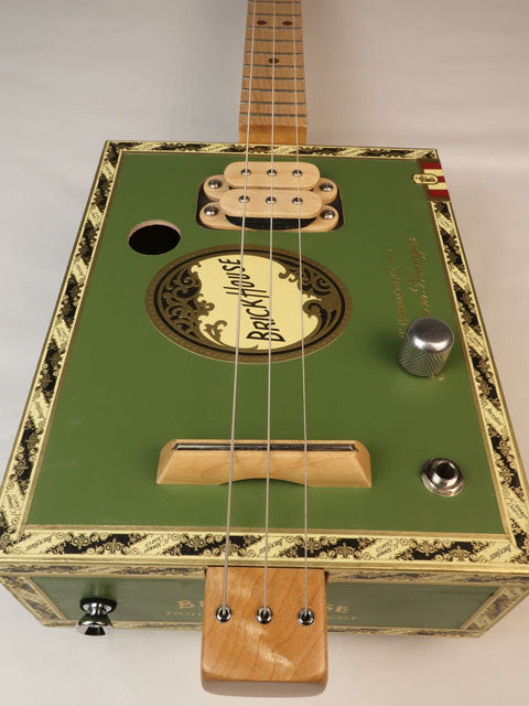 Brick House Humbucker 3 String Cigar Box Guitar CBG #2592