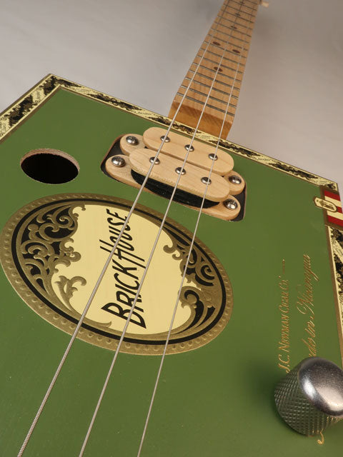Brick House Humbucker 3 String Cigar Box Guitar CBG #2592