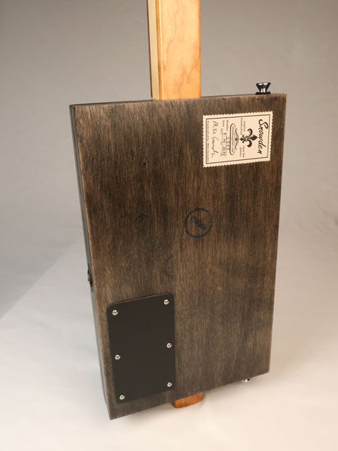 Metal Top 3 String Cigar Box Guitar CBG #2599
