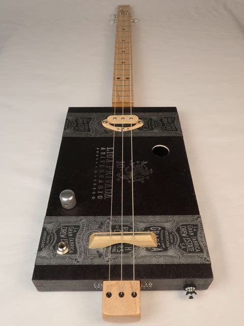 Lefty Liga Privada 3 String Cigar Box Guitar CBG #2594