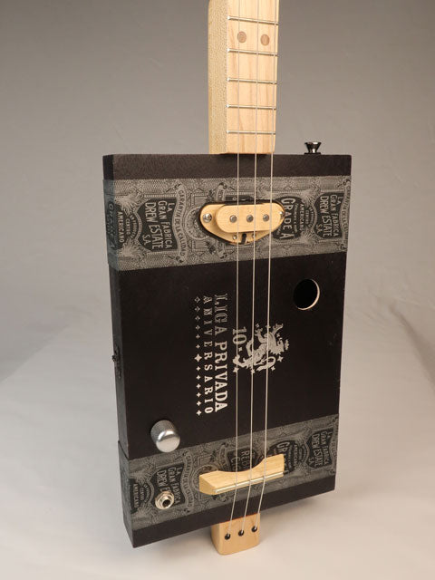 Lefty Liga Privada 3 String Cigar Box Guitar CBG #2594