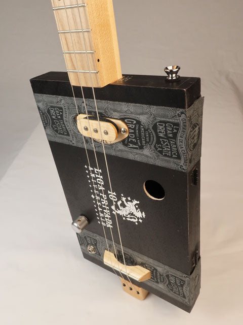 Lefty Liga Privada 3 String Cigar Box Guitar CBG #2594