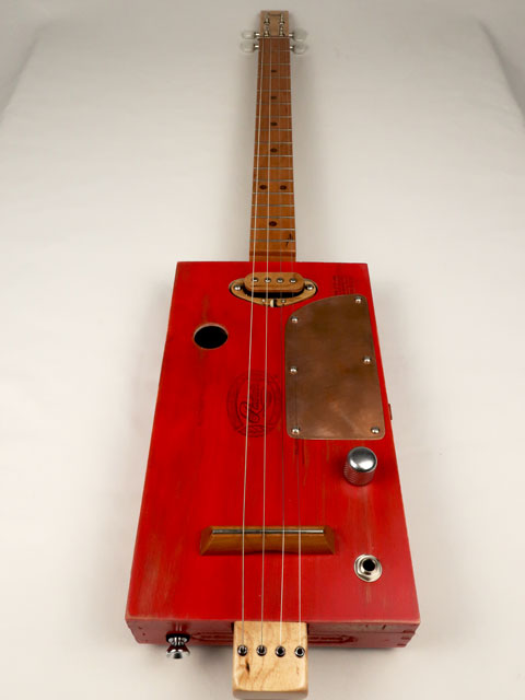The Old Red Padron 4 String Cigar Box Guitar CBG #2590