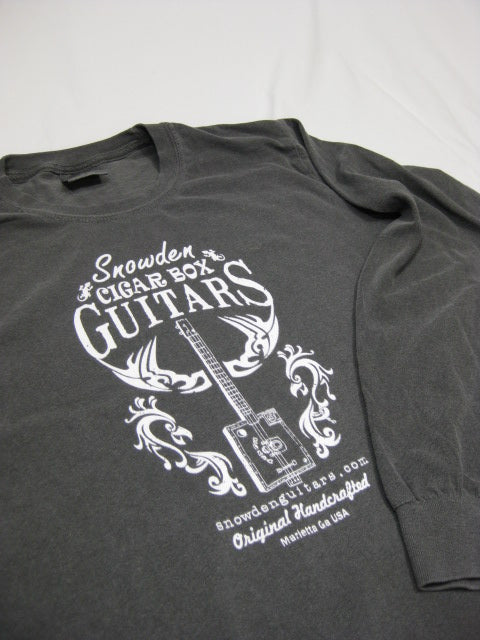 Snowden Guitars Tribal Chicken Long Sleeve Cigar Box Guitar T-Shirt