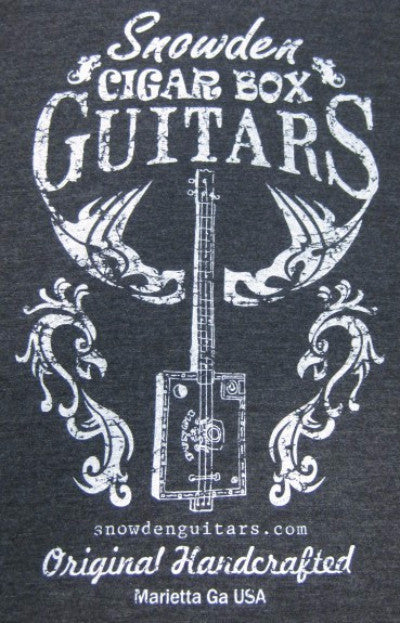 Cigar Box Guitar Tshirt Snowden Guitars T-Shirt