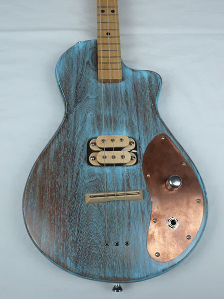 Solid Body 3 String Single Cutaway Electric Guitar #SB-49 and Gig Bag