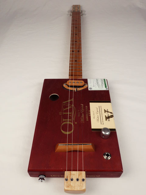 Oliva 4 String Cigar Box Guitar CBG #2398