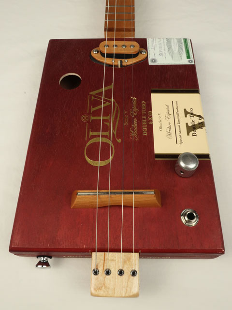 Oliva 4 String Cigar Box Guitar CBG #2398