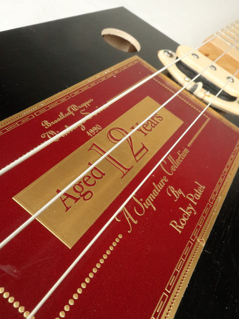 Aged 12 Years 3 String Cigar Box Guitar CBG #2438