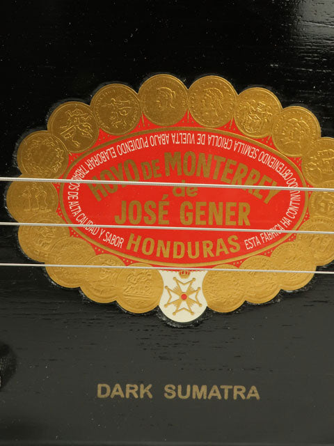 Dark Sumatra Hoyo 3 String Cigar Box Guitar CBG #2450