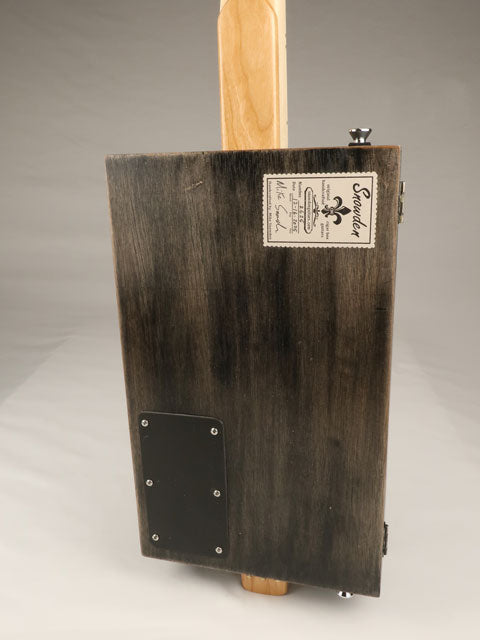 Metal Top 3 String Cigar Box Guitar CBG #2625