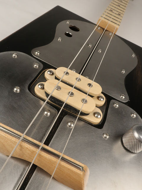 Metal Top 3 String Cigar Box Guitar CBG #2625
