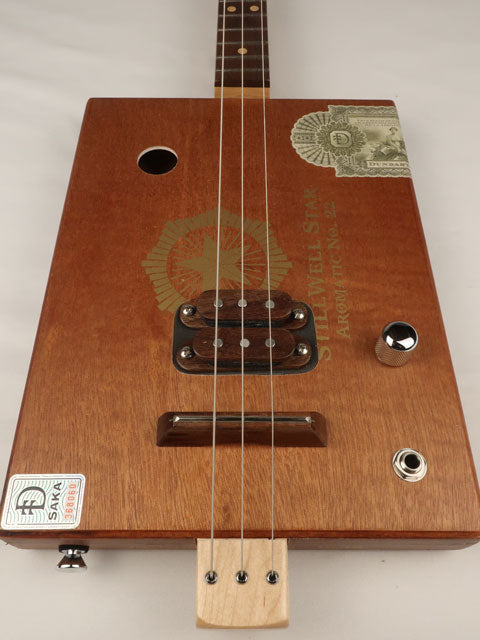 StillWell Star 3 String Cigar Box Guitar CBG #2626