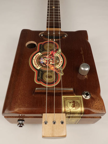 Cigar Box Guitar for sale 3 String flor fina single coil CBG handmade ...