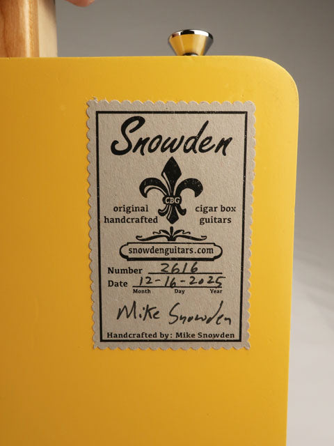 Aladino 3 String Cigar Box Guitar CBG #2616