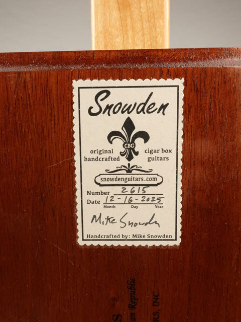 Ashton 3 String Cigar Box Guitar CBG #2615