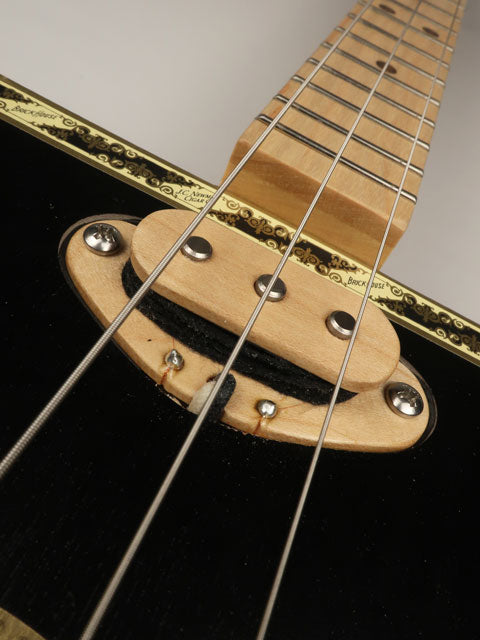 Black Brick House 3 String Cigar Box Guitar CBG #2630