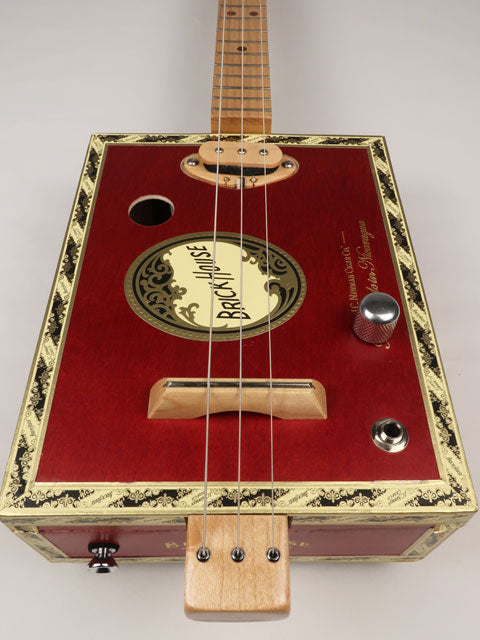 Brick House 3 String Cigar Box Guitar CBG #2584