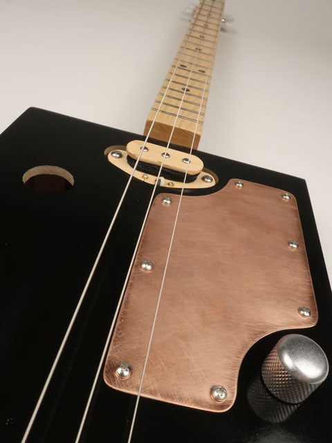Copper Guard 3 String Cigar Box Guitar CBG #2638