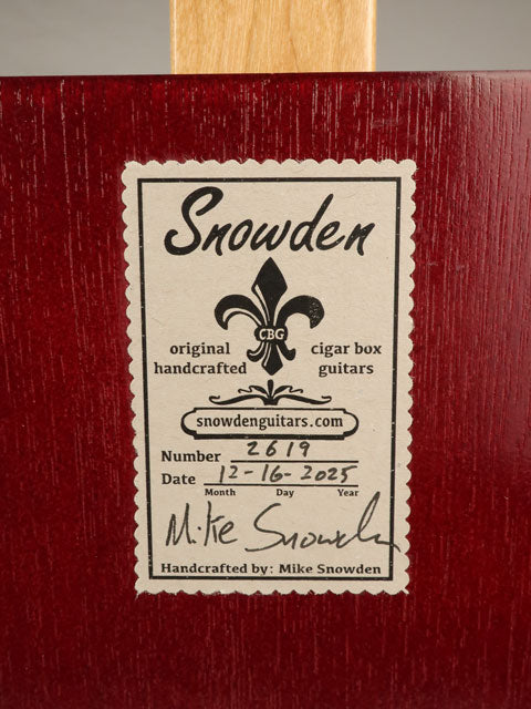 Deadwood Sweet Jane 3 String Cigar Box Guitar CBG #2619