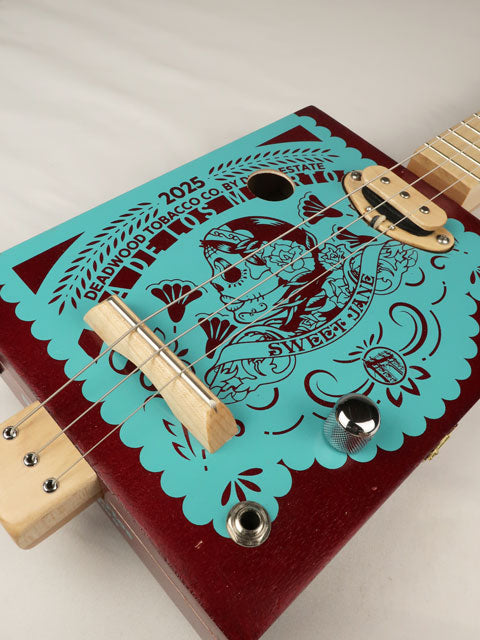 Deadwood Sweet Jane 3 String Cigar Box Guitar CBG #2619
