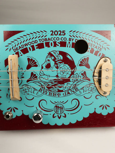 Deadwood Sweet Jane 3 String Cigar Box Guitar CBG #2619