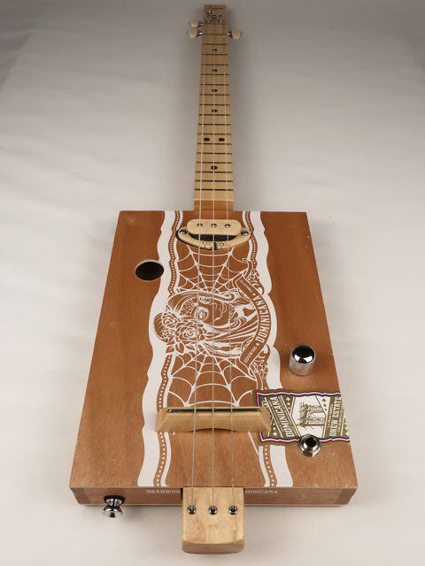 Dominicana 3 String Cigar Box Guitar CBG #2622
