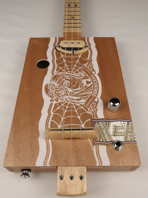 Dominicana 3 String Cigar Box Guitar CBG #2622