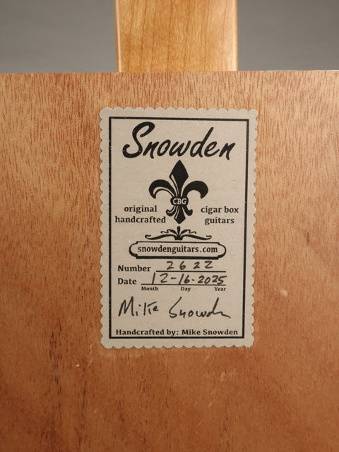 Dominicana 3 String Cigar Box Guitar CBG #2622