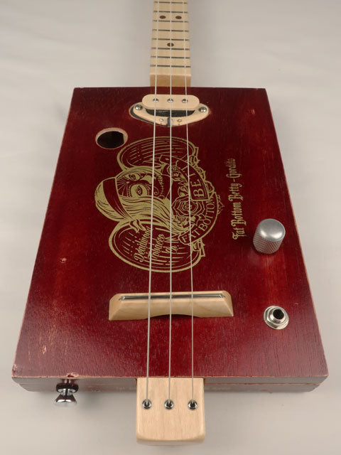 The Fat Bottom Betty 3 String Cigar Box Guitar CBG #2618