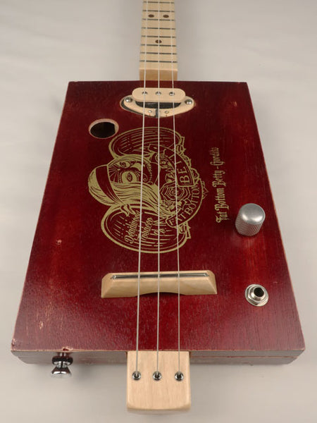 The Fat Bottom Betty 3 String Cigar Box Guitar CBG #2618