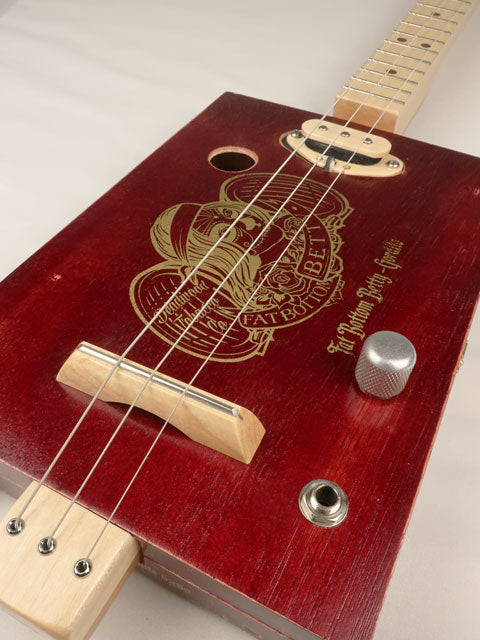 The Fat Bottom Betty 3 String Cigar Box Guitar CBG #2618