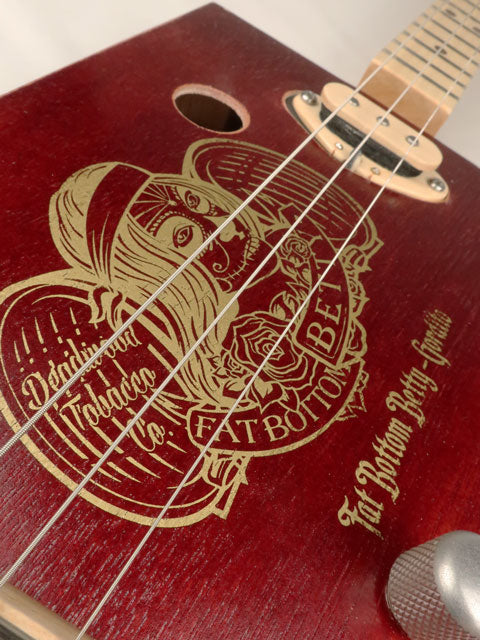 The Fat Bottom Betty 3 String Cigar Box Guitar CBG #2618