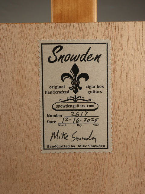 H. Upmann 3 String Cigar Box Guitar CBG #2617