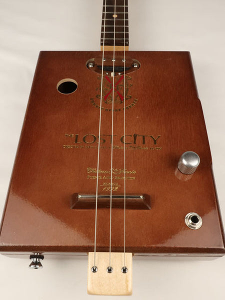 The Lost City 3 String Cigar Box Guitar CBG #2623