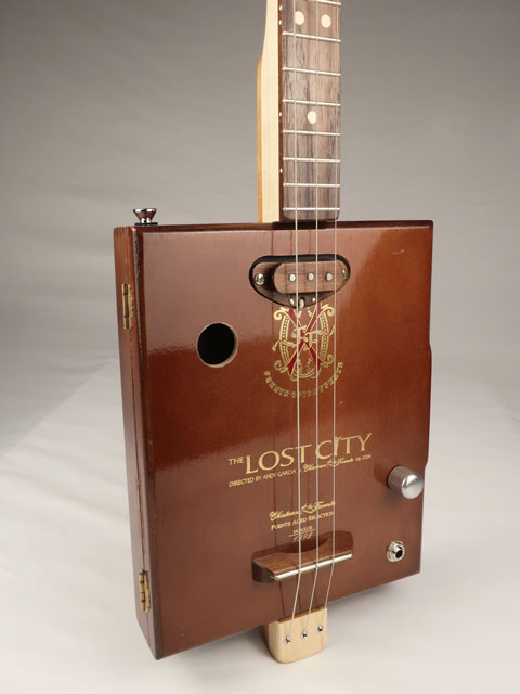 The Lost City 3 String Cigar Box Guitar CBG #2623