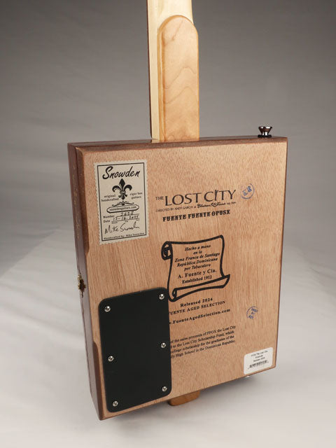 The Lost City 3 String Cigar Box Guitar CBG #2623