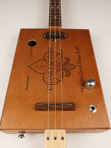 New Orleans Cigar Factory 3 String Cigar Box Guitar CBG #2570