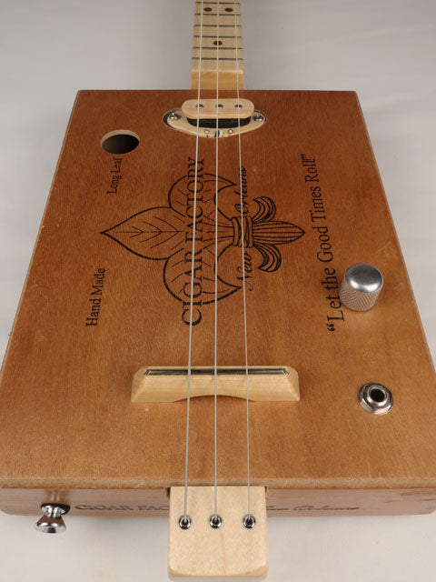 New Orleans Cigar Factory 3 String Cigar Box Guitar CBG #2604